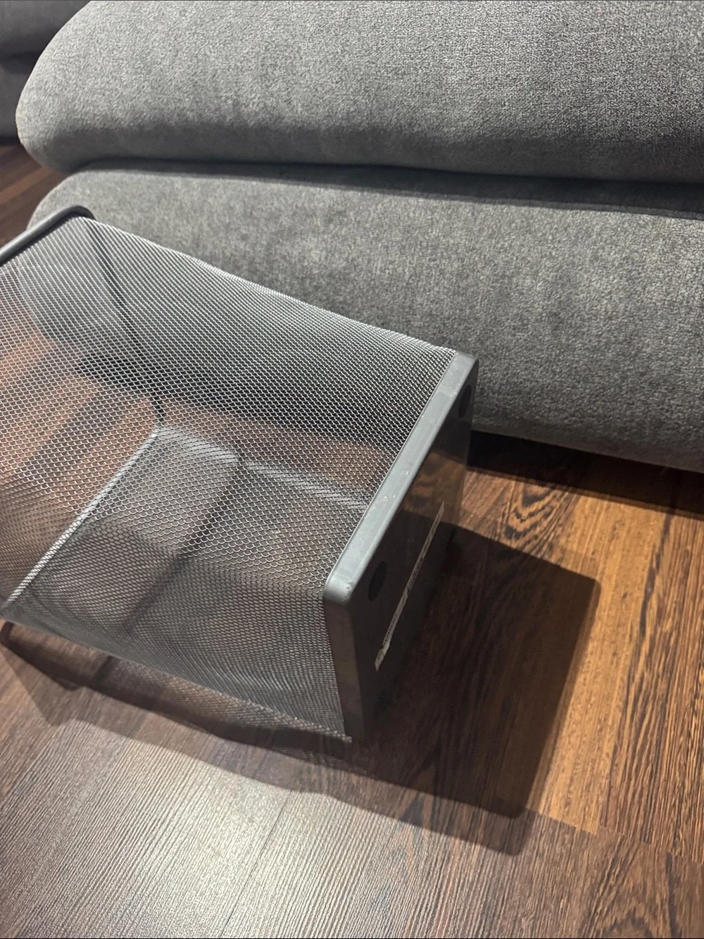 Mesh Wastebasket - Gray